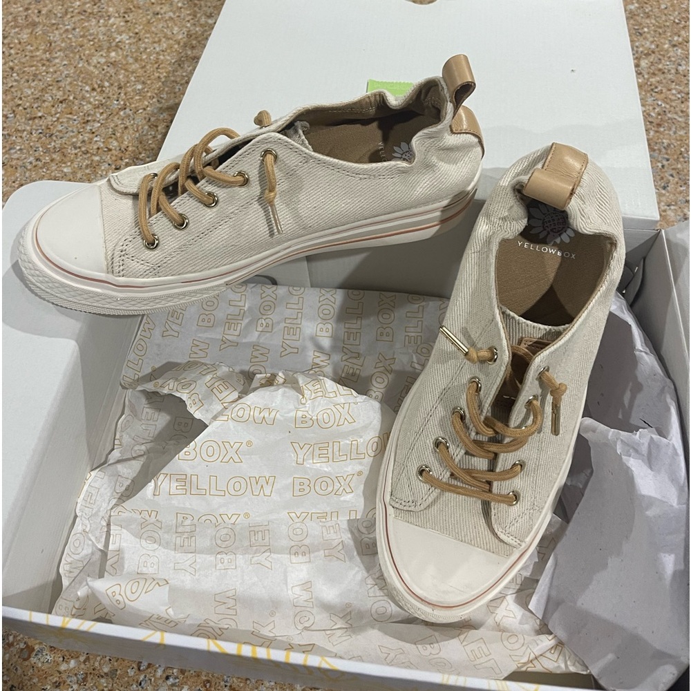 Yellow box shoes